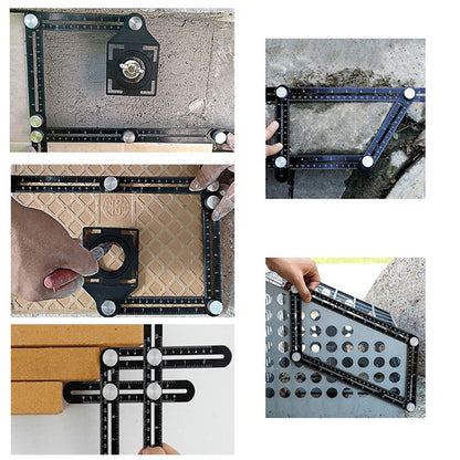 Multi-angle precision ruler