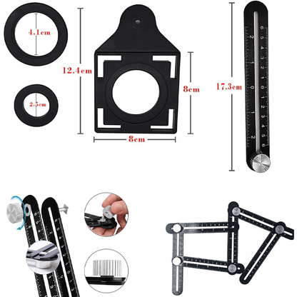 Multi-angle precision ruler